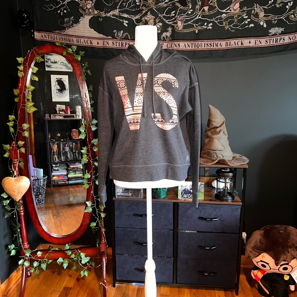 Victoria’s Secret Angel Crop Fair Isle Hoodie